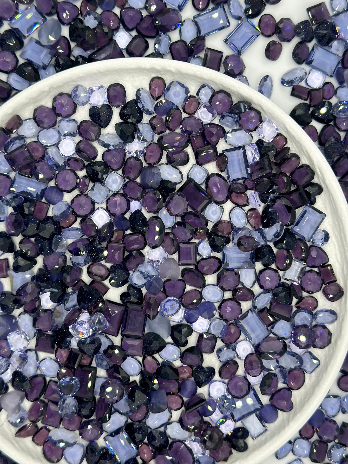 Midnight Bloom Mixed Pointed Back Crystal Glass Rhinestones for Nails Arts and DIY