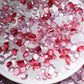 Icy Strawberry Mixed Pointed Back Crystal Glass Rhinestones for Nails Arts and DIY