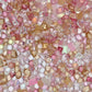 Luxe Champagne Rose Mixed Pointed Back Crystal Glass Rhinestones for Nails Arts and DIY