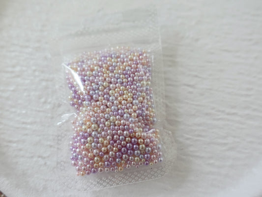 Mixed Pastel Mini Pearls - 1.5mm to 2.5mm Fresh Tone For Nail Art